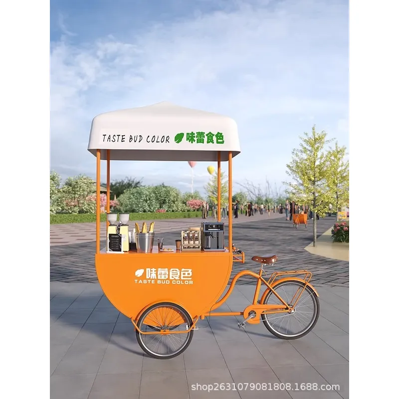 Food In Snacks - 屋外モバイルフードカート、コーヒー、ミルクティー、レモネード、もち米団子、ソーセージなどの販売に最適な屋台、バザール、ベンダートロリー