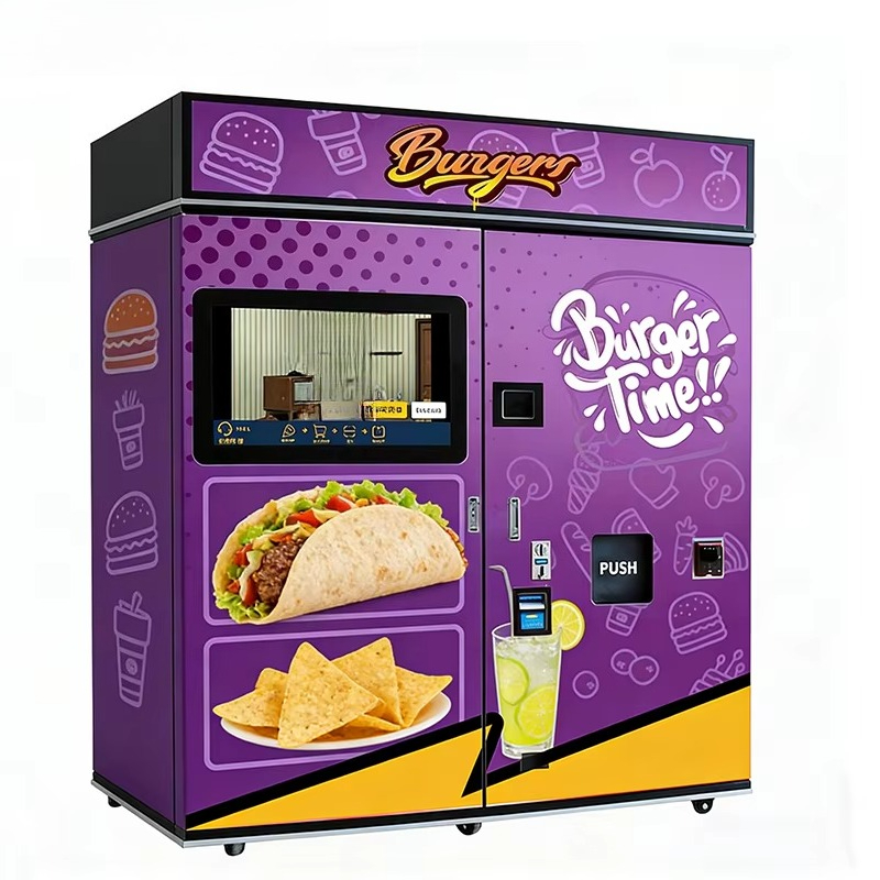 Food In Snacks - カスタマイズ可能なファストフード自動販売機、電子レンジ、SDK、朝食、昼食、深夜のおやつ用ハンバーガー