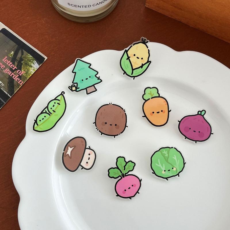 Food Snacks Gifts - 漫画フルーツ装飾ギフトシーリングクリップメモクリップPPクリップ学生用かわいい小物