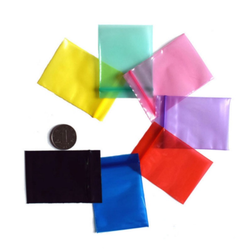 Food Or Snacks - 50/100 個厚い PE プラスチックジップロックジュエリー包装袋 DIY スナックティーコーヒーキャンディパウダースパイス砂糖塩ギフト収納ポーチ