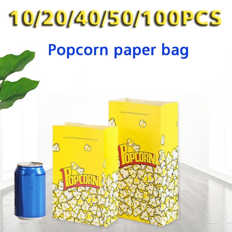 10/20/30/50/100 個黄色の紙袋ホリデーパーティ - Food Snacks For Christmas のレビューと価格