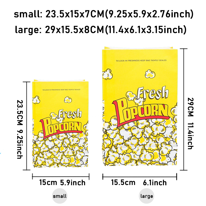 10/20/30/50/100 個黄色の紙袋ホリデーパーティ - Food Snacks For Christmas のレビューと価格