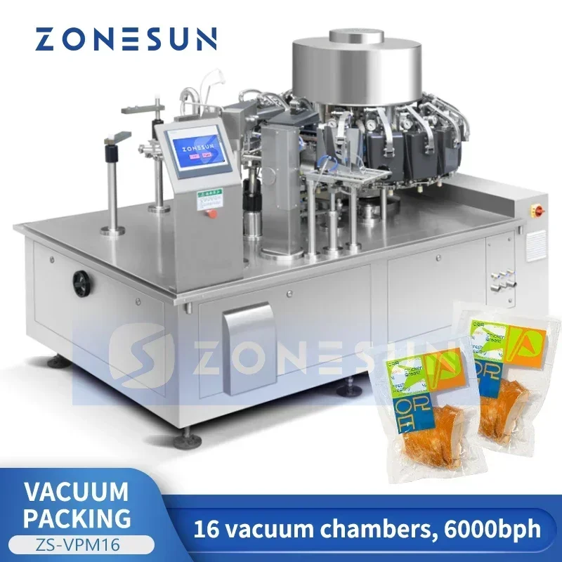 ZONESUN ZS-VPM16 ロータリー真空シーラー 食 - Food Snacks Packaging のレビューと価格