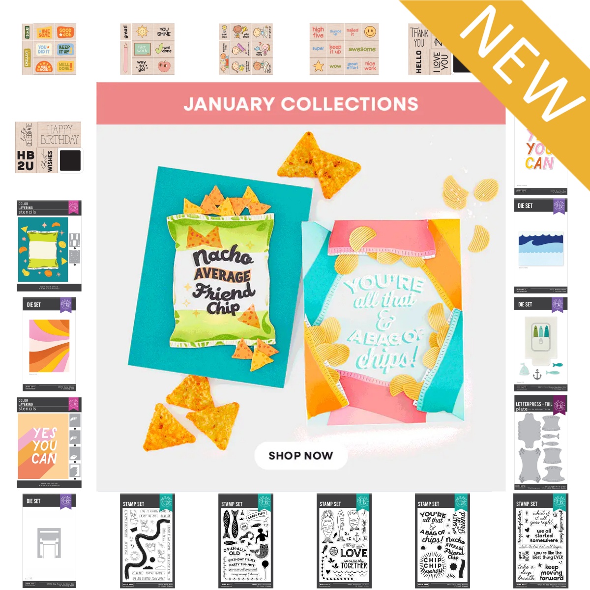 愛の波線スナックウェーブメタルカッティングダイクリアスタンプ - Food Stamps Snacks のレビューと価格