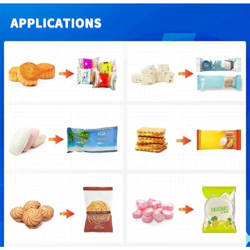 ソフト綿菓子スナック用自動枕型包装機 - 安定したシーリング - Food Snacks Packaging のレビューと価格