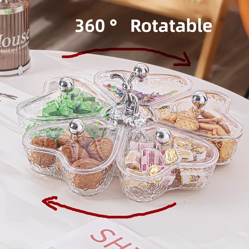 新しいライトラグジュアリー回転式フルーツトレイ、リビングルー - Food Snacks Items のレビューと価格
