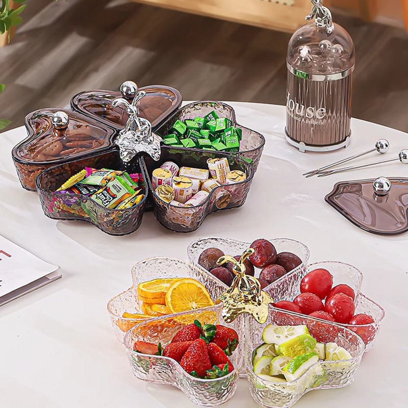 新しいライトラグジュアリー回転式フルーツトレイ、リビングルー - Food Snacks Items のレビューと価格