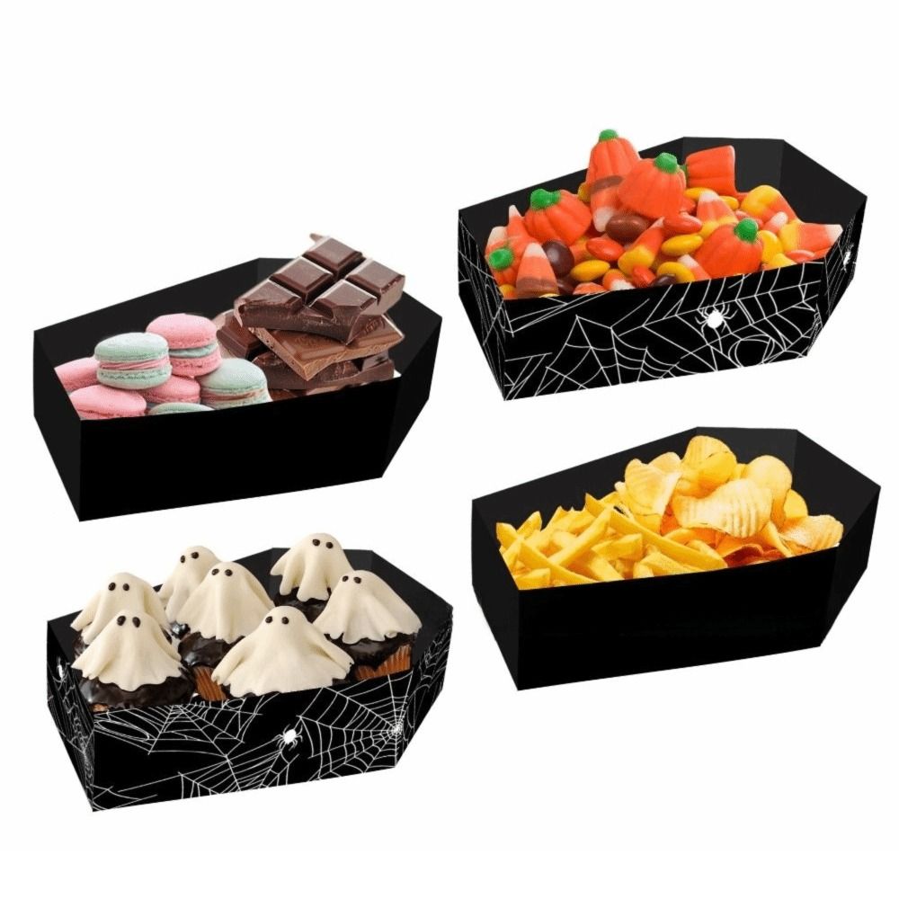 食品提供用紙 ハロウィンフードトレイ DIY クッキーギフト - Food Snacks Gifts のレビューと価格