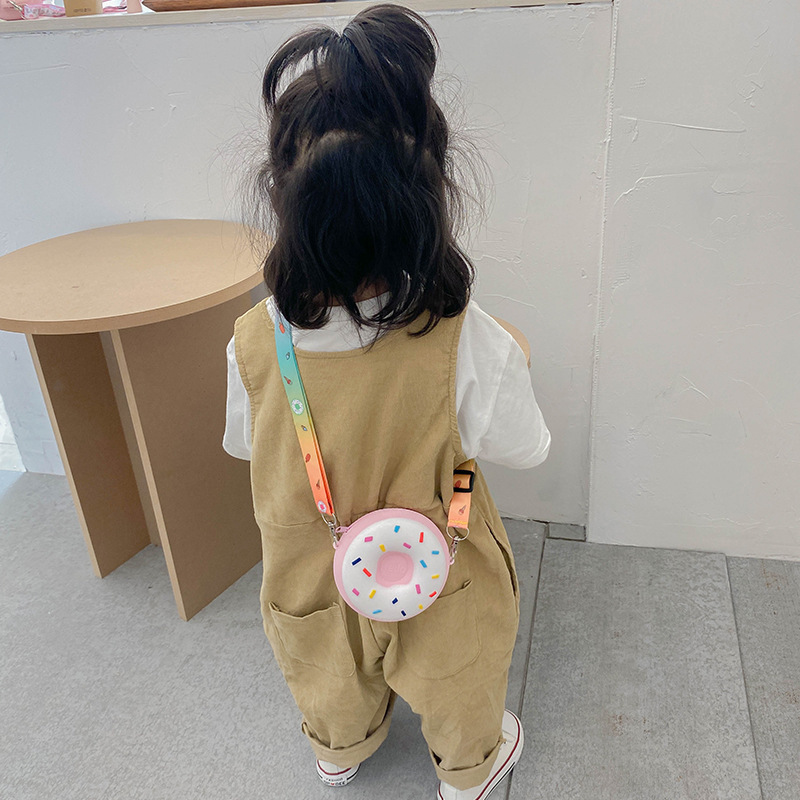 小さな女の子のためのかわいいドーナツバッグ,シリコンバッグ, - Food Snacks Packaging のレビューと価格