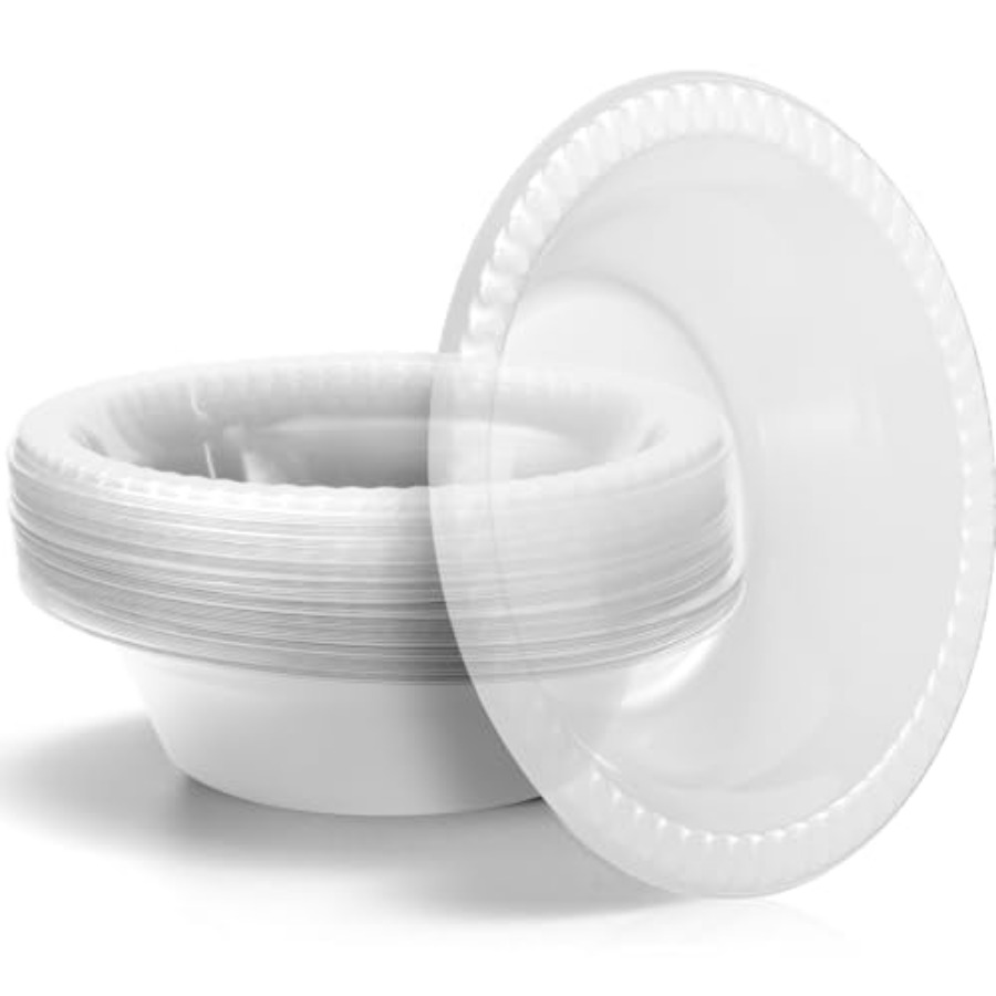 30個入り 12オンス使い捨てプラスチックボウル デザート、 - Food Snacks For Party のレビューと価格
