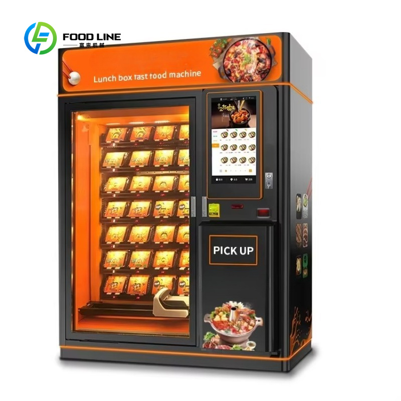 カスタマイズ可能な温かい食品自動販売機、ファーストフードサン - Food In Snacks のレビューと価格
