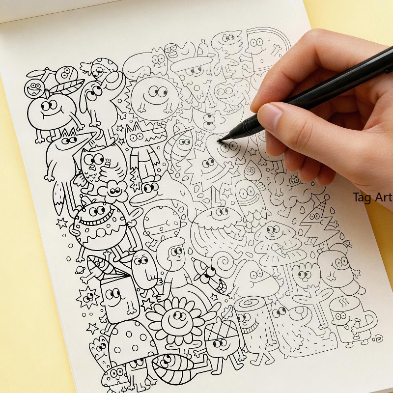 不安解消ハンド絵本、コピー線画アルバム、恐竜/モンスター/食 - Food Or Snacks のレビューと価格