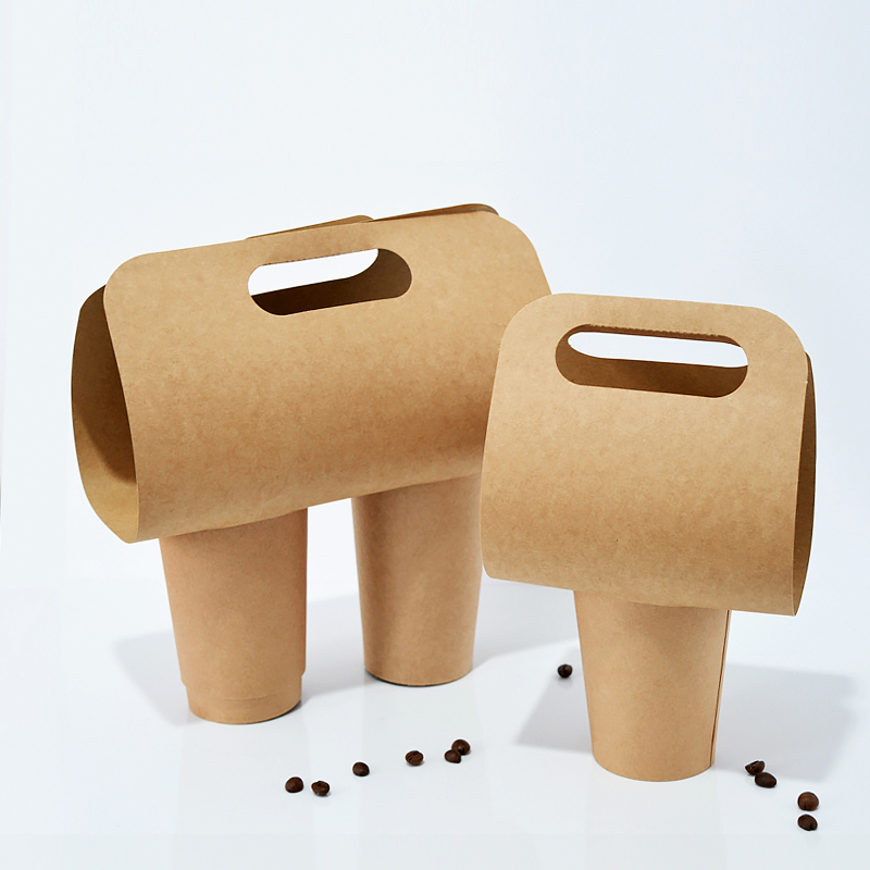 50 パックホルダークラフト段ボールコーヒーミルクキャリア包 - Food Snacks For Christmas のレビューと価格