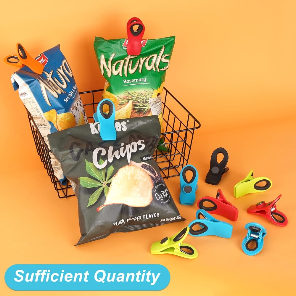 食品保存用ヘビーデューティー磁気バッグクリップ12個パック  - Food Snacks Items のレビューと価格