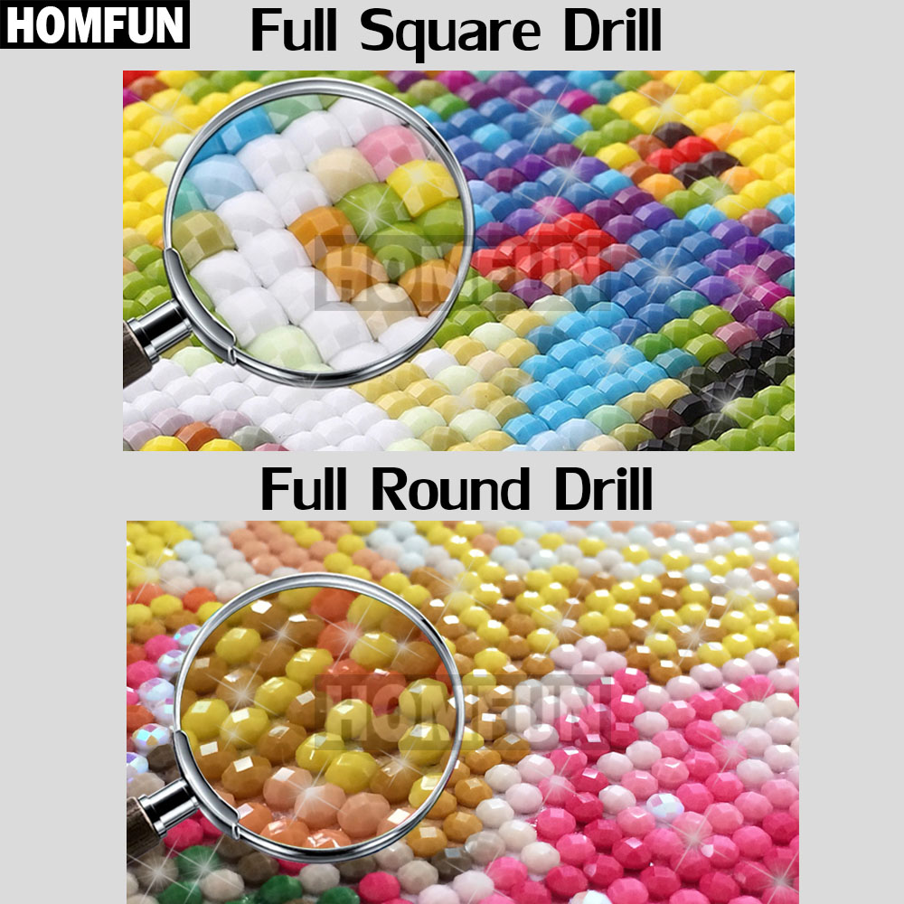 Homfun-正方形または円形のビーズ,自分でできるダイヤモ - Fruit Roll Up のレビューと価格
