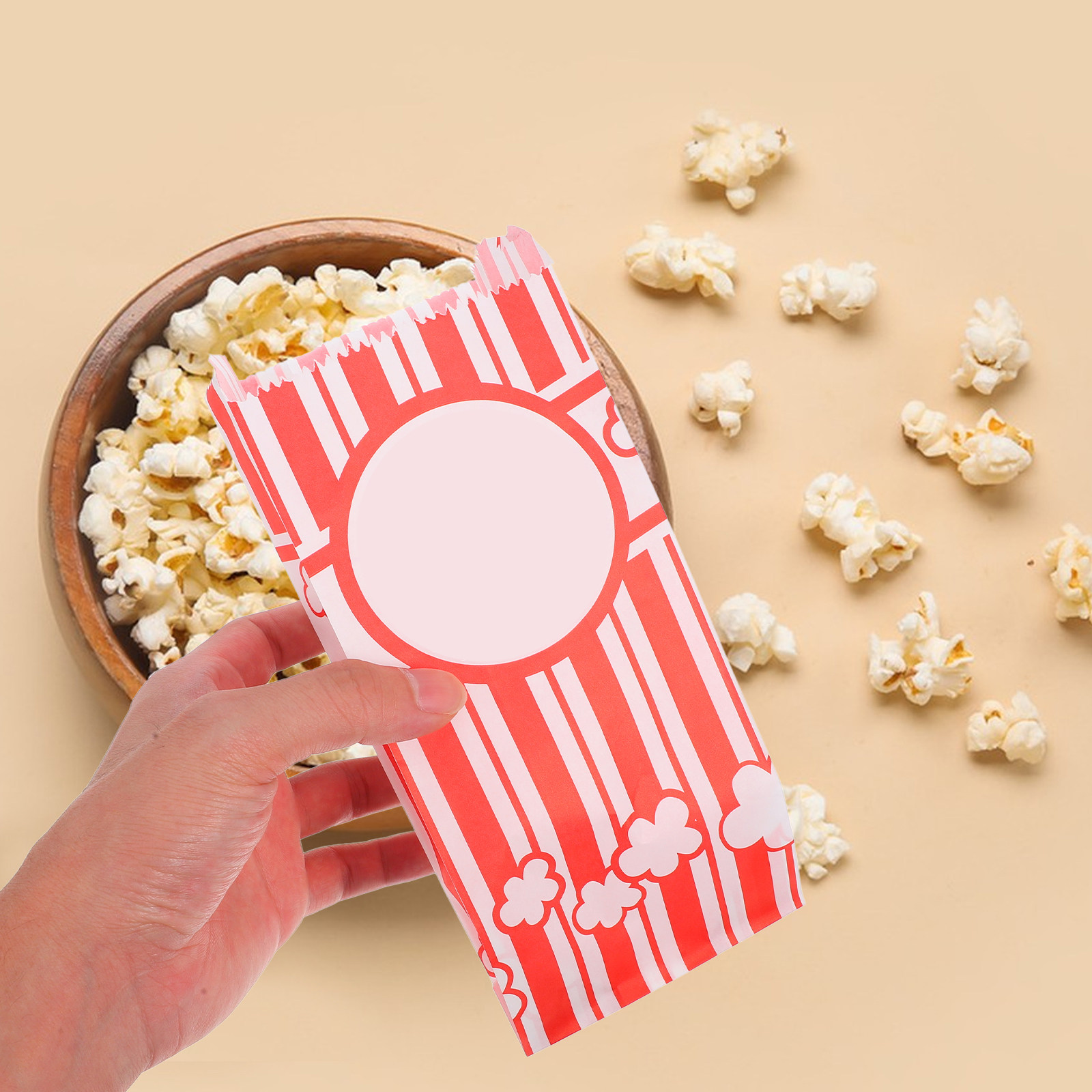30 個の耐油性ポップコーンバッグ、耐油紙製スナックバッグ、 - Food Snacks For Party のレビューと価格