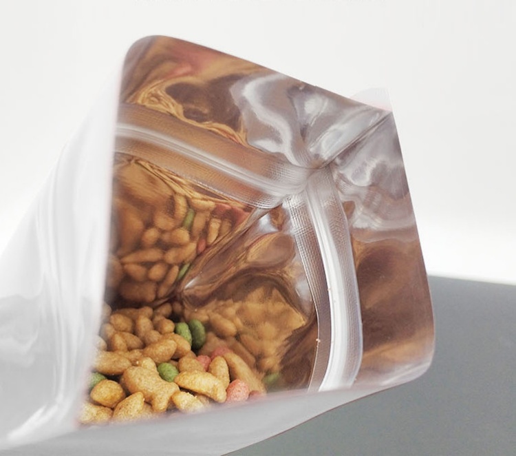 100 個スタンドアップマット/光沢のある白アルミ箔ジップロ - Food Or Snacks のレビューと価格