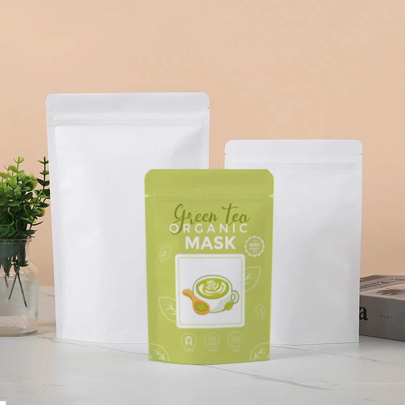 カスタマイズ可能な白クラフト紙ジップロック包装袋 DIY コ - Food Snacks For Party のレビューと価格